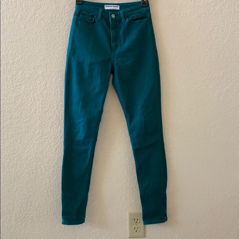 American Apparel High waisted skinny jeans